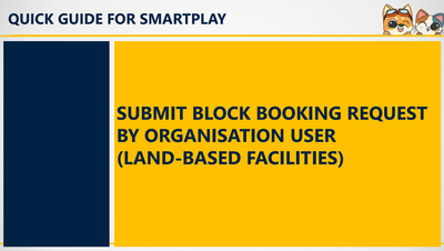 Download Now-Submit Block Booking Request - Land-based Facilities